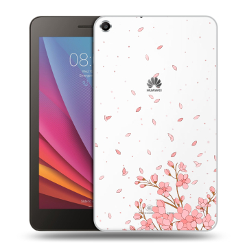 Силиконовый чехол на Huawei MediaPad T1 7.0 с принтом Ветка сакуры
