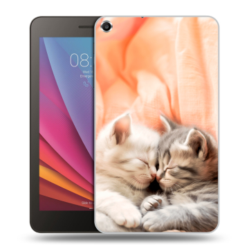 Силиконовый чехол на Huawei MediaPad T1 7.0 с принтом Котята
