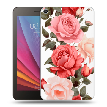 Силиконовый чехол на Huawei MediaPad T1 7.0 с принтом Розы
