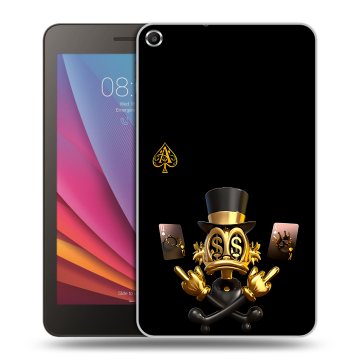 Силиконовый чехол на Huawei MediaPad T1 7.0 с принтом Золотой скрудж макдак Силиконовый чехол на Huawei MediaPad T1 7.0 с принтом Золотой скрудж макдак