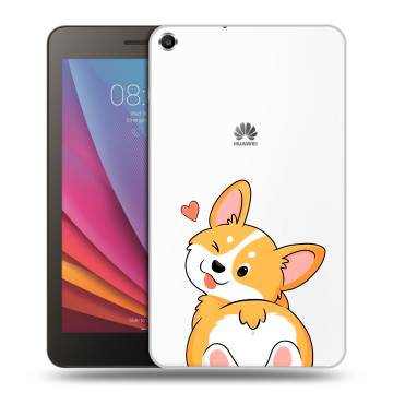 Силиконовый чехол на Huawei MediaPad T1 7.0 с принтом Корги