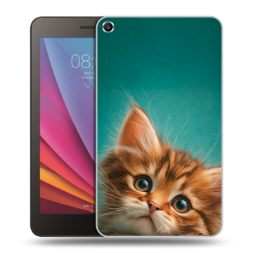 Силиконовый чехол на Huawei MediaPad T1 7.0 с принтом котенок