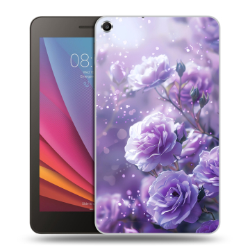 Силиконовый чехол на Huawei MediaPad T1 7.0 с принтом Розы цветы