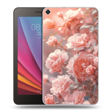 Силиконовый чехол на Huawei MediaPad T1 7.0 с принтом Розовые розы