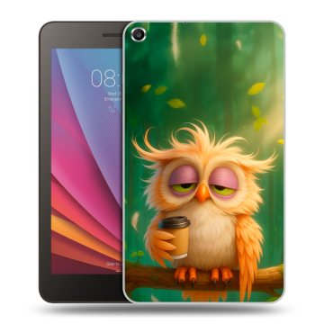 Силиконовый чехол на Huawei MediaPad T1 7.0 с принтом сова