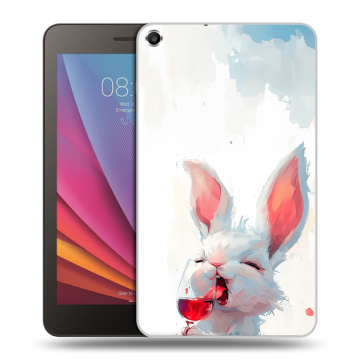 Силиконовый чехол на Huawei MediaPad T1 7.0 с принтом кролик зайчик