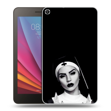 Силиконовый чехол на Huawei MediaPad T1 7.0 с принтом монашка