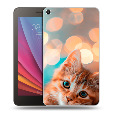 Силиконовый чехол на Huawei MediaPad T1 7.0 с принтом котик
