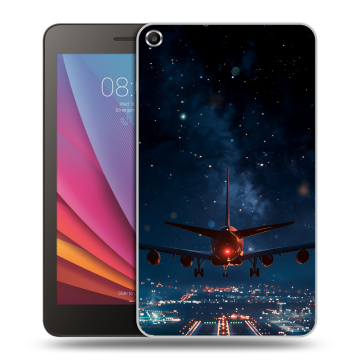 Силиконовый чехол на Huawei MediaPad T1 7.0 с принтом самолет