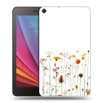 Силиконовый чехол на Huawei MediaPad T1 7.0 с принтом цветы