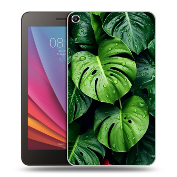 Силиконовый чехол на Huawei MediaPad T1 7.0 с принтом Листья