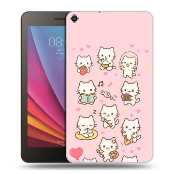 Силиконовый чехол на Huawei MediaPad T1 7.0 с принтом Hello Kitty Хелоу Кити