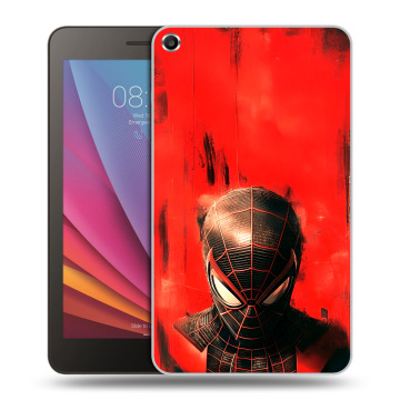 Силиконовый чехол на Huawei MediaPad T1 7.0 с принтом человек паук spiderman