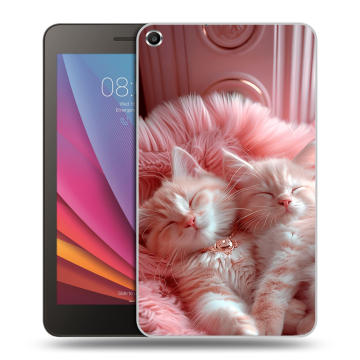 Силиконовый чехол на Huawei MediaPad T1 7.0 с принтом котята котики