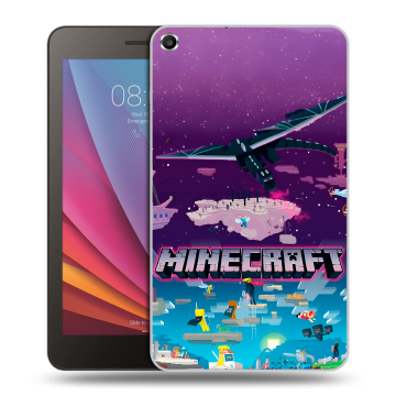 Силиконовый чехол на Huawei MediaPad T1 7.0 с принтом Майнкрафт Minecraft