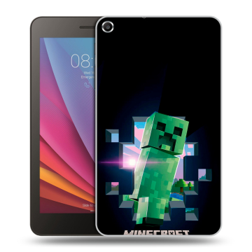 Силиконовый чехол на Huawei MediaPad T1 7.0 с принтом Майнкрафт Minecraft