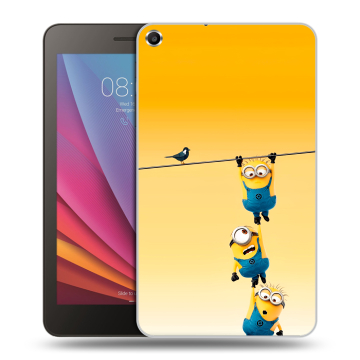 Силиконовый чехол на Huawei MediaPad T1 7.0 с принтом Миньоны