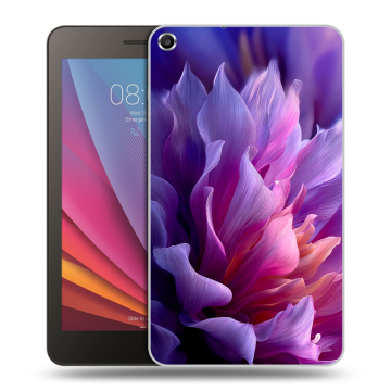 Силиконовый чехол на Huawei MediaPad T1 7.0 с принтом женский цветы