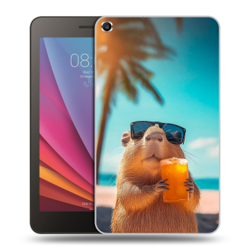 Силиконовый чехол на Huawei MediaPad T1 7.0 с принтом Капибара Силиконовый чехол на Huawei MediaPad T1 7.0 с принтом Капибара