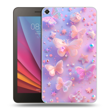 Силиконовый чехол на Huawei MediaPad T1 7.0 с принтом Бабочки Силиконовый чехол на Huawei MediaPad T1 7.0 с принтом Бабочки