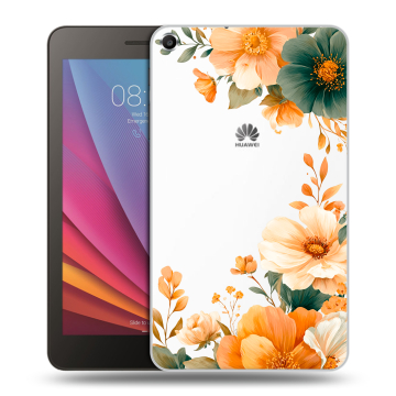 Силиконовый чехол на Huawei MediaPad T1 7.0 с принтом Цветы принт Силиконовый чехол на Huawei MediaPad T1 7.0 с принтом Цветы принт