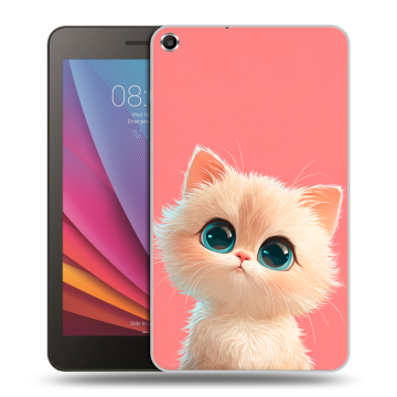 Силиконовый чехол на Huawei MediaPad T1 7.0 с принтом Розовый котенок Силиконовый чехол на Huawei MediaPad T1 7.0 с принтом Розовый котенок
