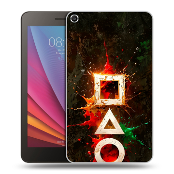 Силиконовый чехол на Huawei MediaPad T1 7.0 с принтом Squid Game Игра кальмара