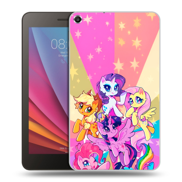 Силиконовый чехол на Huawei MediaPad T1 7.0 с принтом My little pony Дружба чудо
