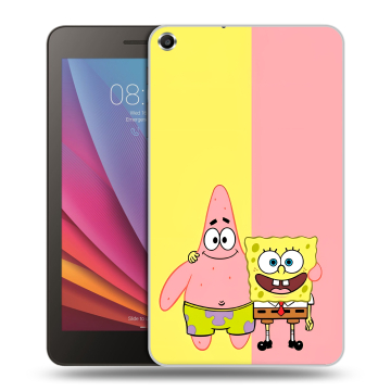 Силиконовый чехол на Huawei MediaPad T1 7.0 с принтом Спанч боб Спанчбоб