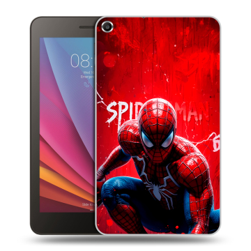 Силиконовый чехол на Huawei MediaPad T1 7.0 с принтом Spiderman Человек паук