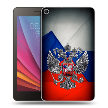 Силиконовый чехол на Huawei MediaPad T1 7.0 с принтом Флаг России