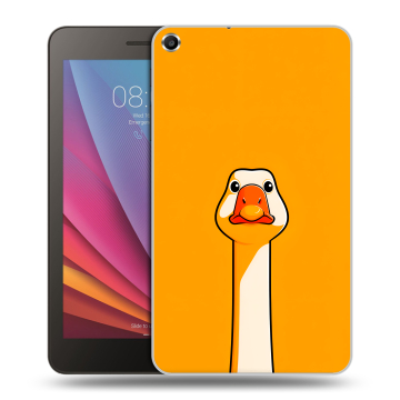 Силиконовый чехол на Huawei MediaPad T1 7.0 с принтом Смешная утка Силиконовый чехол на Huawei MediaPad T1 7.0 с принтом Смешная утка