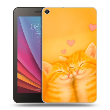 Силиконовый чехол на Huawei MediaPad T1 7.0 с принтом Милые котята