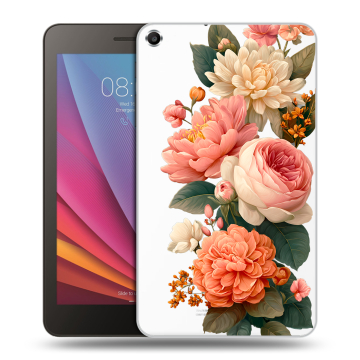 Силиконовый чехол на Huawei MediaPad T1 7.0 с принтом цветы Силиконовый чехол на Huawei MediaPad T1 7.0 с принтом цветы
