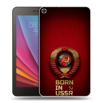 Силиконовый чехол на Huawei MediaPad T1 7.0 с принтом Флаг Герб СССР Силиконовый чехол на Huawei MediaPad T1 7.0 с принтом Флаг Герб СССР