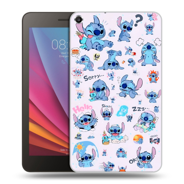 Силиконовый чехол на Huawei MediaPad T1 7.0 с принтом Лило и Стич Силиконовый чехол на Huawei MediaPad T1 7.0 с принтом Лило и Стич
