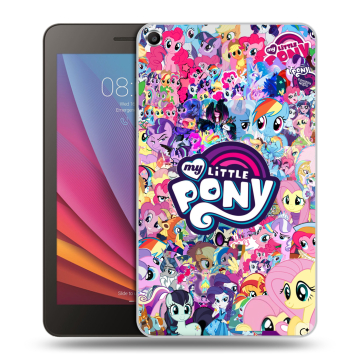 Силиконовый чехол на Huawei MediaPad T1 7.0 с принтом My little pony Дружба чудо