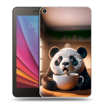 Силиконовый чехол на Huawei MediaPad T1 7.0 с принтом смешная панда