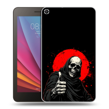 Силиконовый чехол на Huawei MediaPad T1 7.0 с принтом смешной скелет Силиконовый чехол на Huawei MediaPad T1 7.0 с принтом смешной скелет