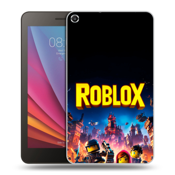 Силиконовый чехол на Huawei MediaPad T1 7.0 с принтом Roblox Роблокс