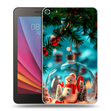 Силиконовый чехол на Huawei MediaPad T1 7.0 с принтом Новый год Силиконовый чехол на Huawei MediaPad T1 7.0 с принтом Новый год