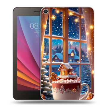Силиконовый чехол на Huawei MediaPad T1 7.0 с принтом Новый год Силиконовый чехол на Huawei MediaPad T1 7.0 с принтом Новый год