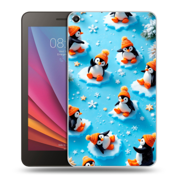 Силиконовый чехол на Huawei MediaPad T1 7.0 с принтом Новый год Силиконовый чехол на Huawei MediaPad T1 7.0 с принтом Новый год