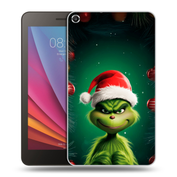 Силиконовый чехол на Huawei MediaPad T1 7.0 с принтом Гринч Новый год Рождество Силиконовый чехол на Huawei MediaPad T1 7.0 с принтом Гринч Новый год Рождество