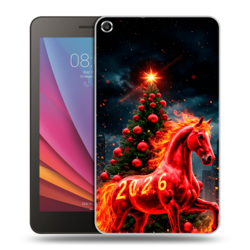 Силиконовый чехол на Huawei MediaPad T1 7.0 с принтом Новый год Силиконовый чехол на Huawei MediaPad T1 7.0 с принтом Новый год