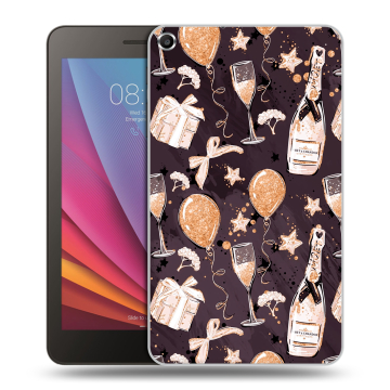 Силиконовый чехол на Huawei MediaPad T1 7.0 с принтом Новый год Силиконовый чехол на Huawei MediaPad T1 7.0 с принтом Новый год