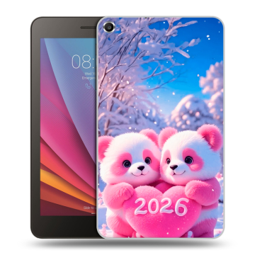 Силиконовый чехол на Huawei MediaPad T1 7.0 с принтом Новый год Силиконовый чехол на Huawei MediaPad T1 7.0 с принтом Новый год