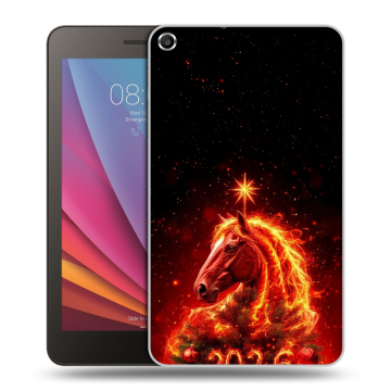 Силиконовый чехол на Huawei MediaPad T1 7.0 с принтом Новый год Силиконовый чехол на Huawei MediaPad T1 7.0 с принтом Новый год