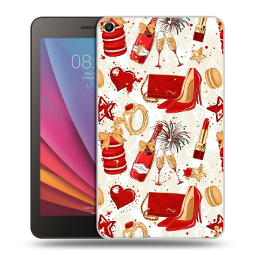 Силиконовый чехол на Huawei MediaPad T1 7.0 с принтом Новый год Силиконовый чехол на Huawei MediaPad T1 7.0 с принтом Новый год
