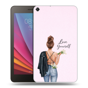Силиконовый чехол на Huawei MediaPad T1 7.0 с принтом женский